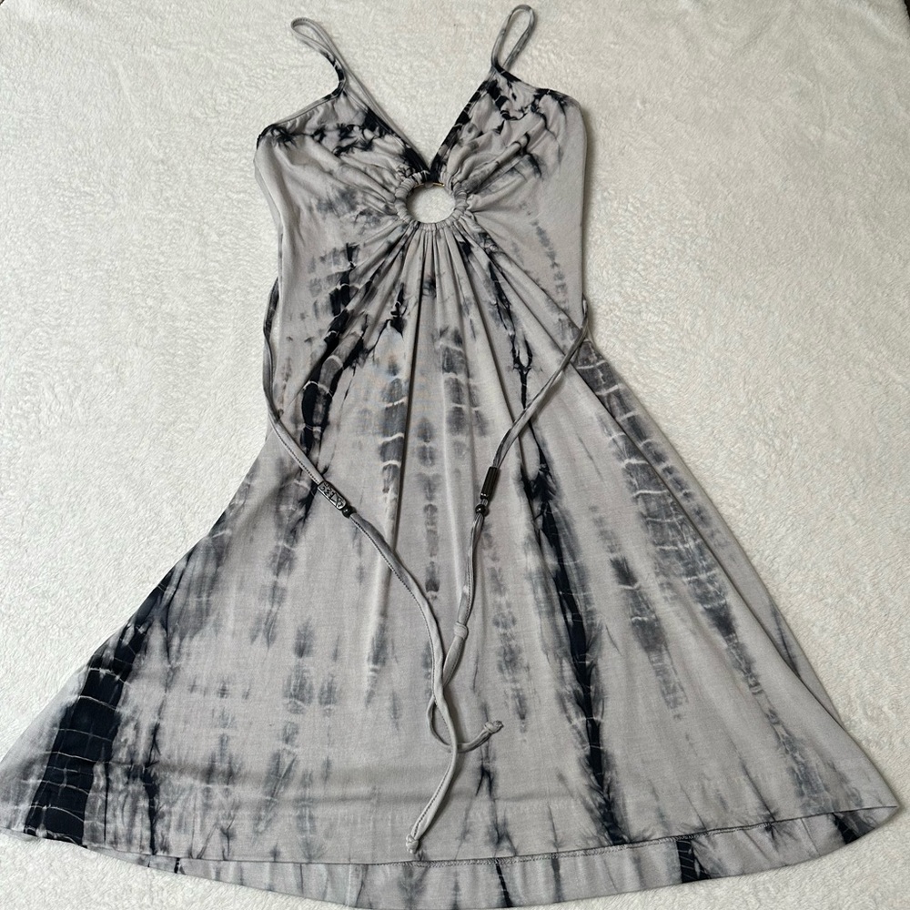 Michelle Jonas Keyhole Mini Dress